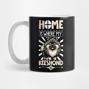 Home is with my Keeshond Mug